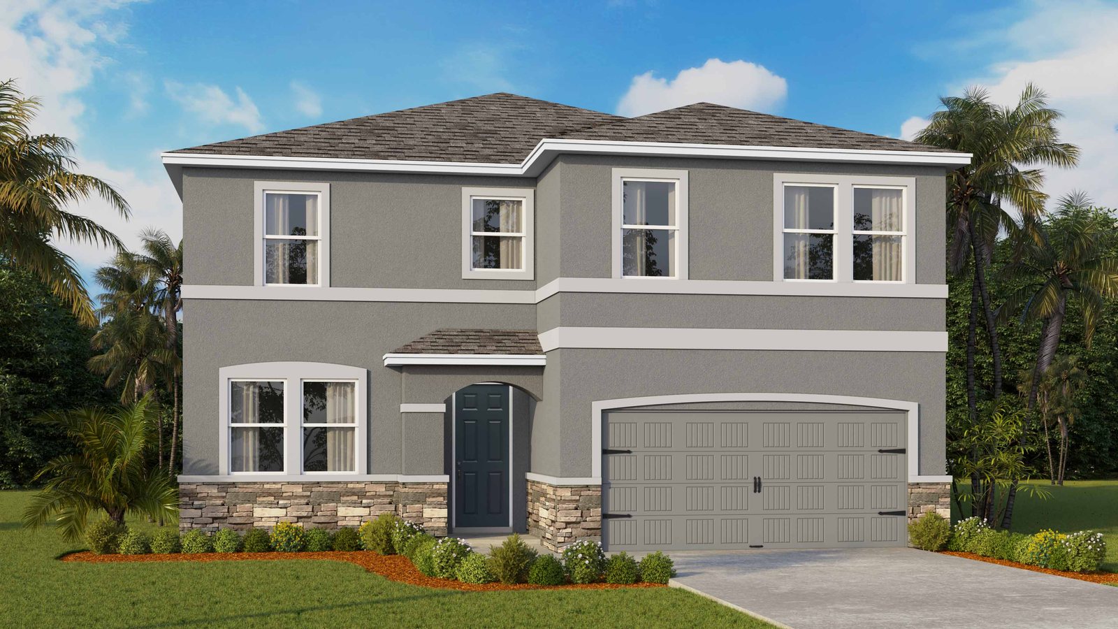 Coral plan — new construction home in Tartan Farms