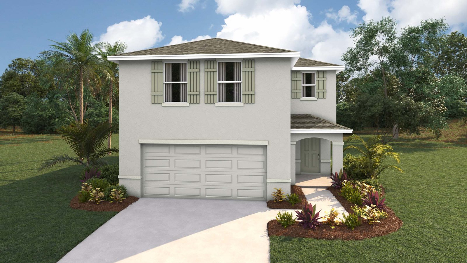 Elston plan — new construction home in Ocala Crossings South
