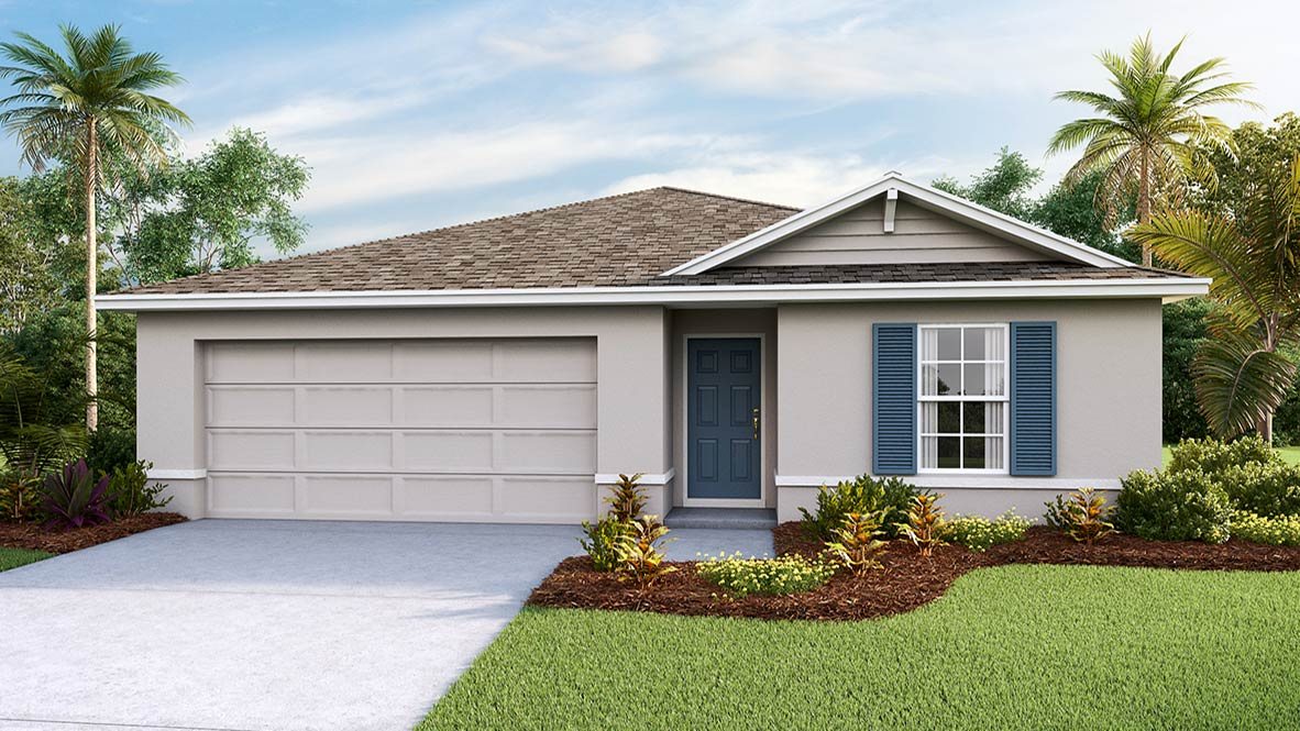 Dakota plan — new construction home in Silver Springs Shores