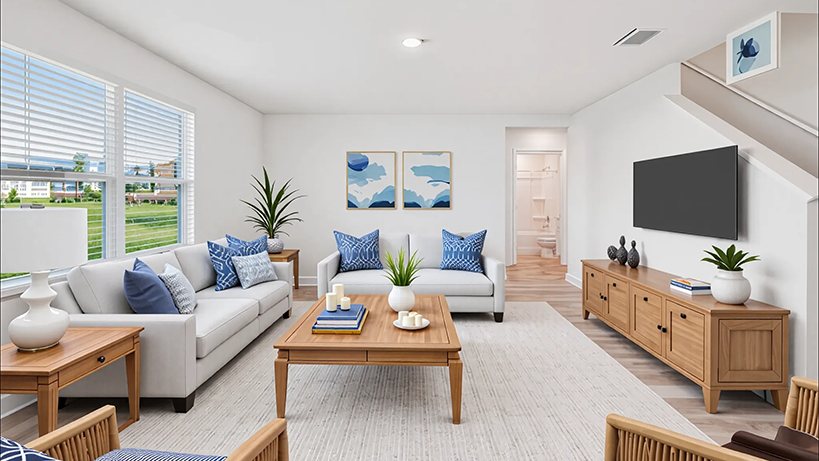Hayden plan — new construction home in Oaks Preserve