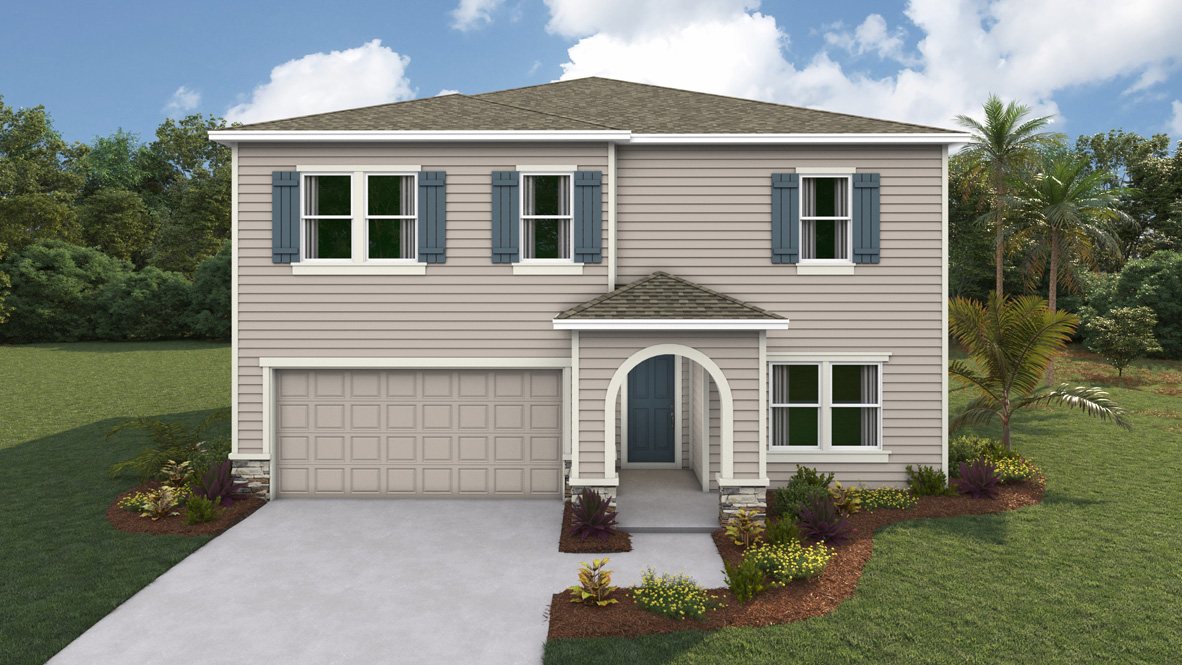 Hemingway plan — new construction home in Briarwood
