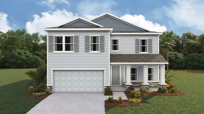 Coral plan — new construction home in Buchanan Trails