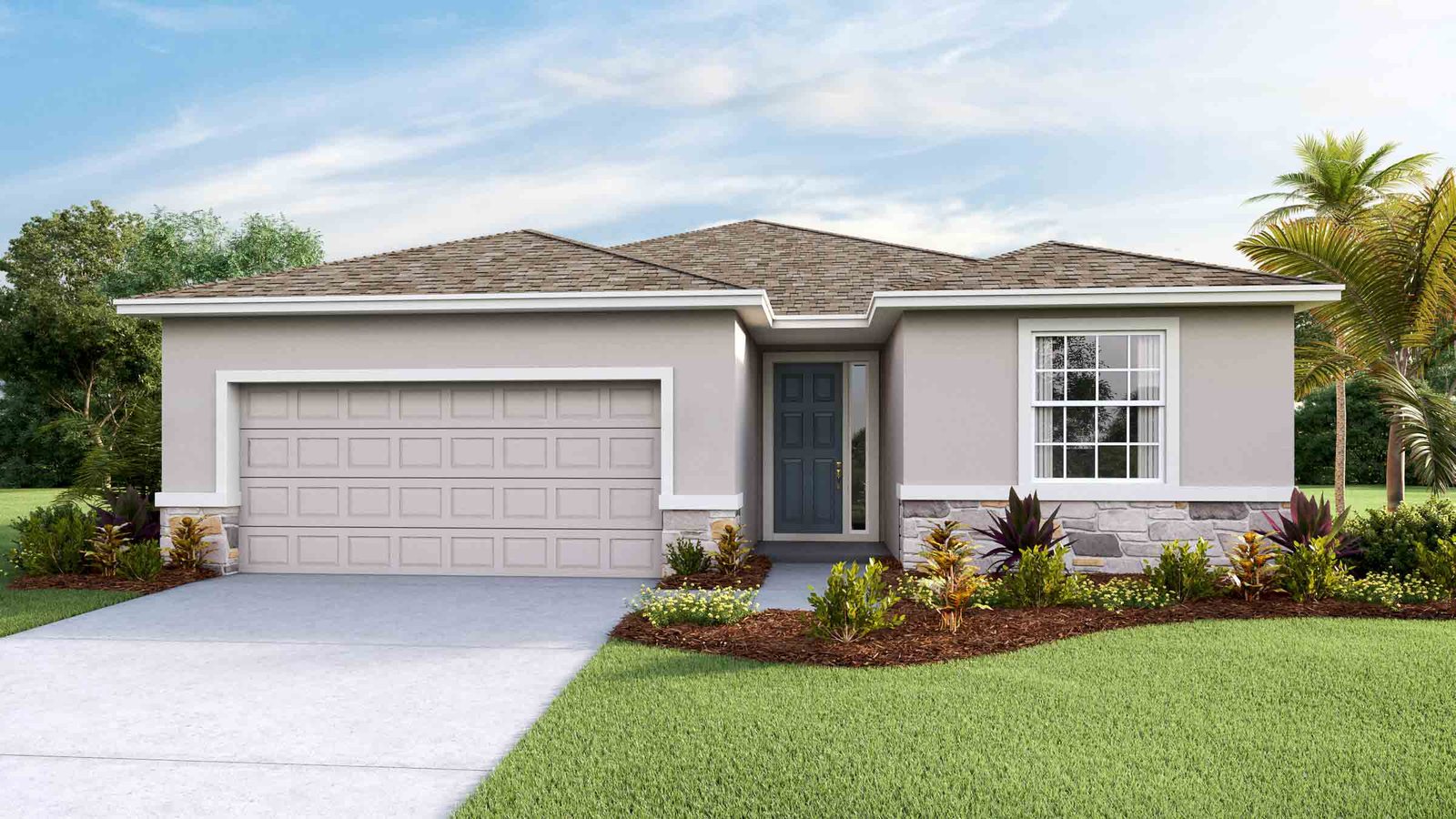 Lantana plan — new construction home in Sandal Key