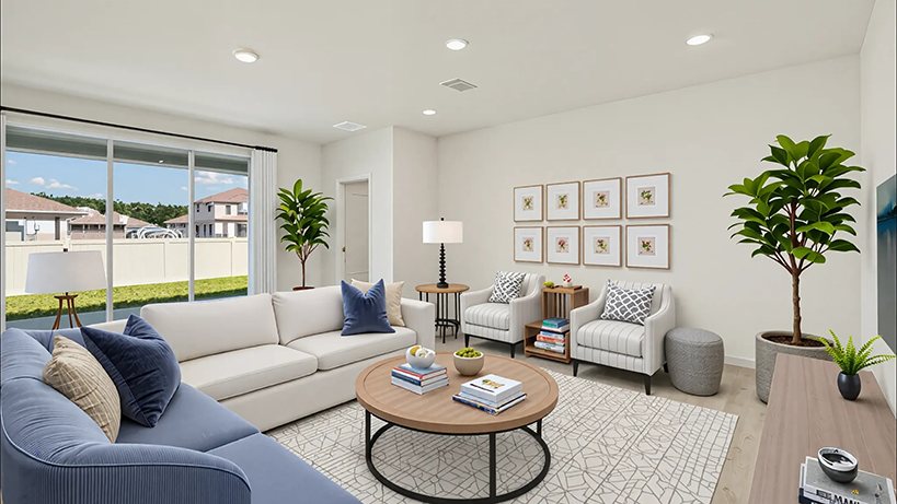 Lantana plan — new construction home in Sandal Key