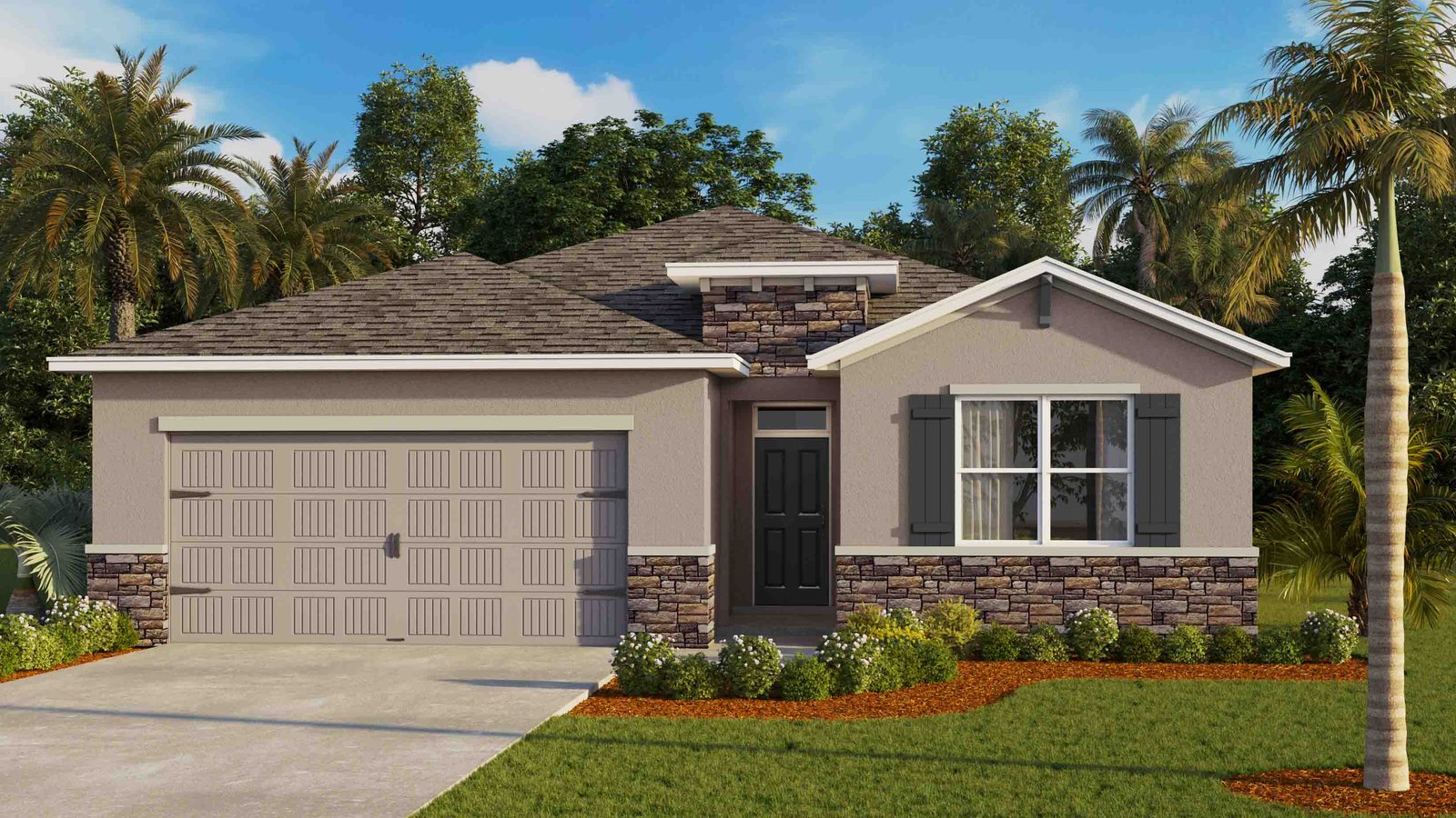Delray plan — new construction home in Mockingbird Reserve