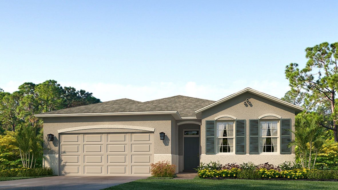 Delray plan — new construction home in Ocala Preserve