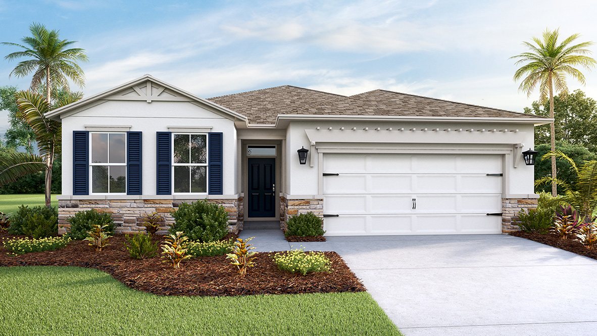 Delray plan — new construction home in Ocala Preserve